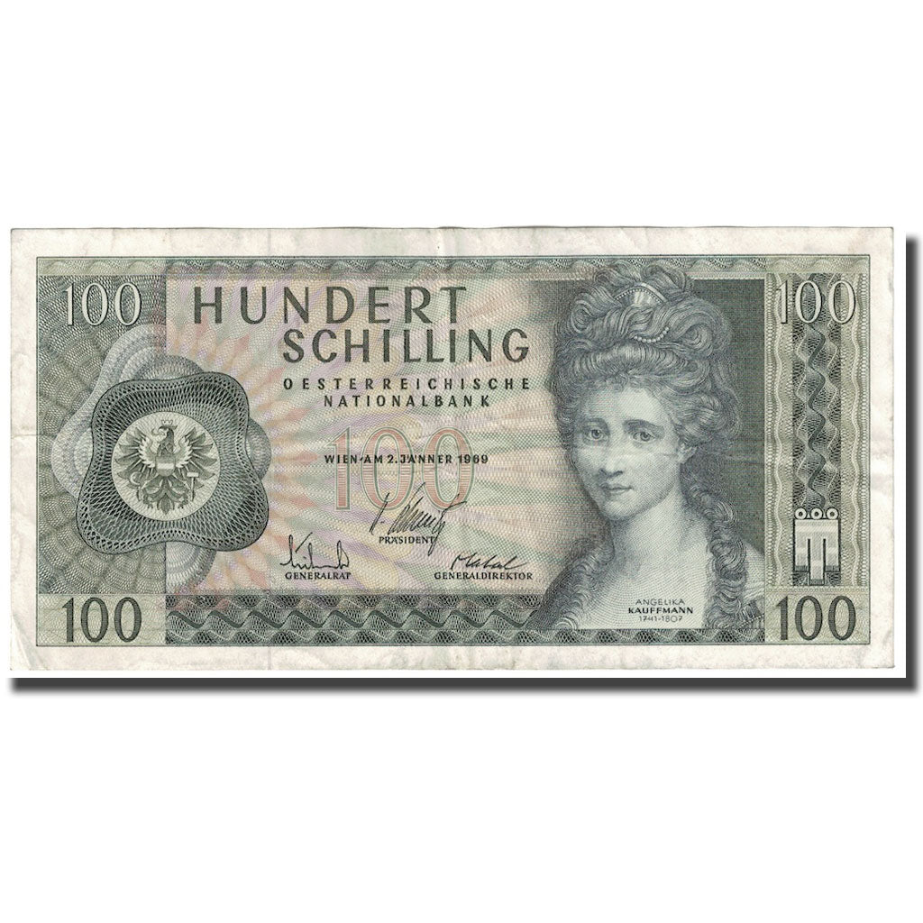 Banconote, Austria, 100 Schilling, 1969, 1969-01-02, KM:145a, BB