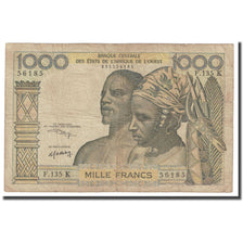 Banknote, West African States, 1000 Francs, Undated (1959-65), KM:103Ak