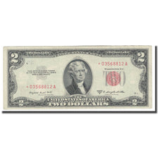Banknote, United States, Two Dollars, 1953, KM:1623@star, AU(50-53)