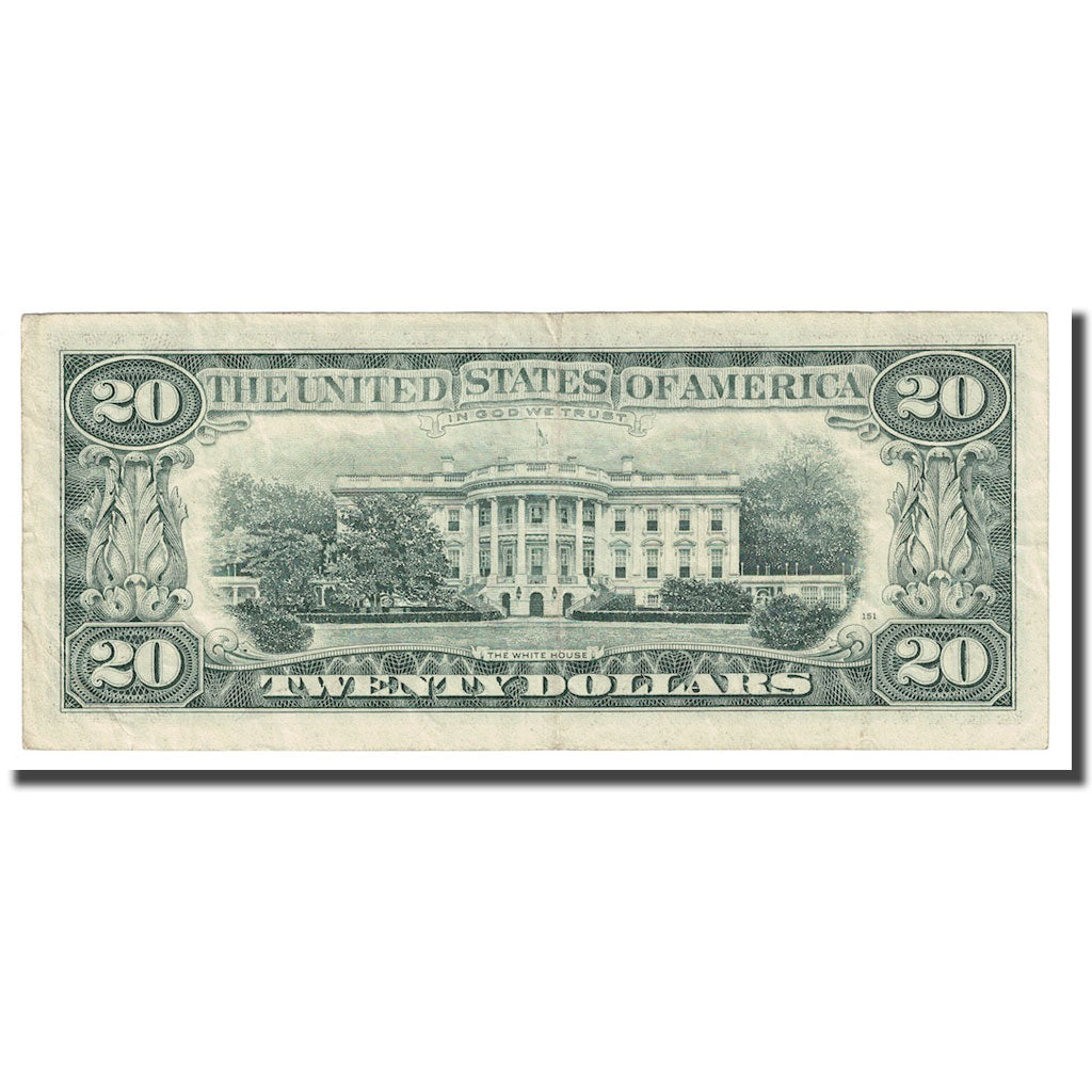Banknote, United States, Twenty Dollars, 1990, KM:3953, AU(55-58)