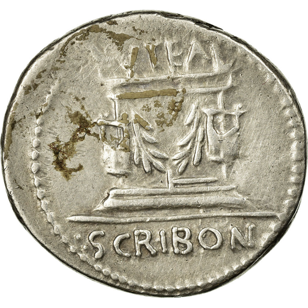 Coin, Scribonia, Denarius, EF(40-45), Silver, Babelon:8