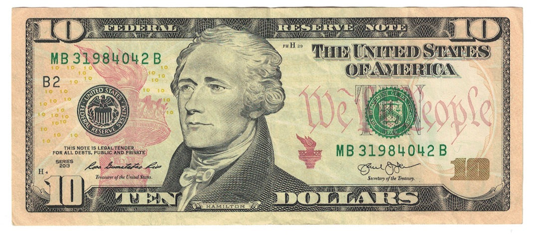 Banknote, United States, Ten Dollars, 2013, UNC(60-62)