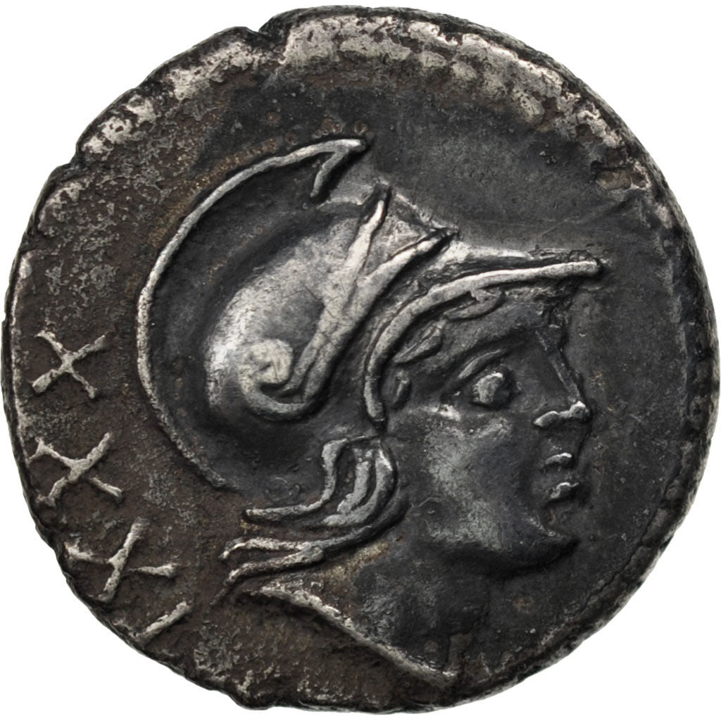 Satriena, Denarius, AU(55-58), Silver, Babelon #1, 3.90