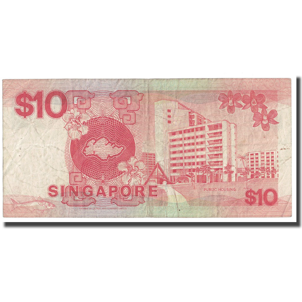 Banknote, Singapore, 10 Dollars, 1988, KM:20, VF(20-25)
