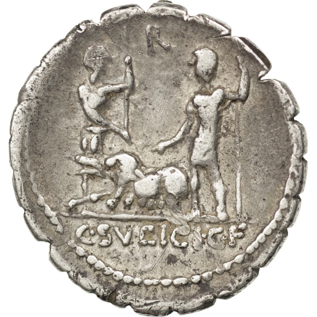 Sulpicia, Denarius, AU(50-53), Silver, Babelon #1, 3.70