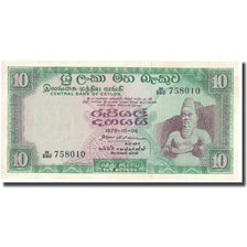 Banknote, Ceylon, 10 Rupees, 1969-1977, KM:74c, UNC(65-70)