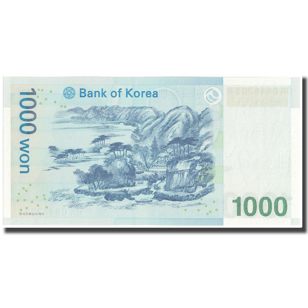 Geldschein, South Korea, 1000 Won, Undated (2007), KM:54a, UNZ