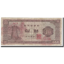 Banknote, South Korea, 10 Won, Undated (1962-65), KM:33e, F(12-15)