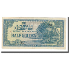 Billet, Netherlands Indies, 1/2 Gulden, Undated (1942), KM:122b, SUP