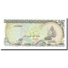 Banknote, Maldives, 2 Rufiyaa, 1990, 1990-07-26, KM:15, UNC(65-70)