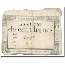 France, 100 Francs, 1795, Dehogues, 1795-01-07, TTB, KM:A78