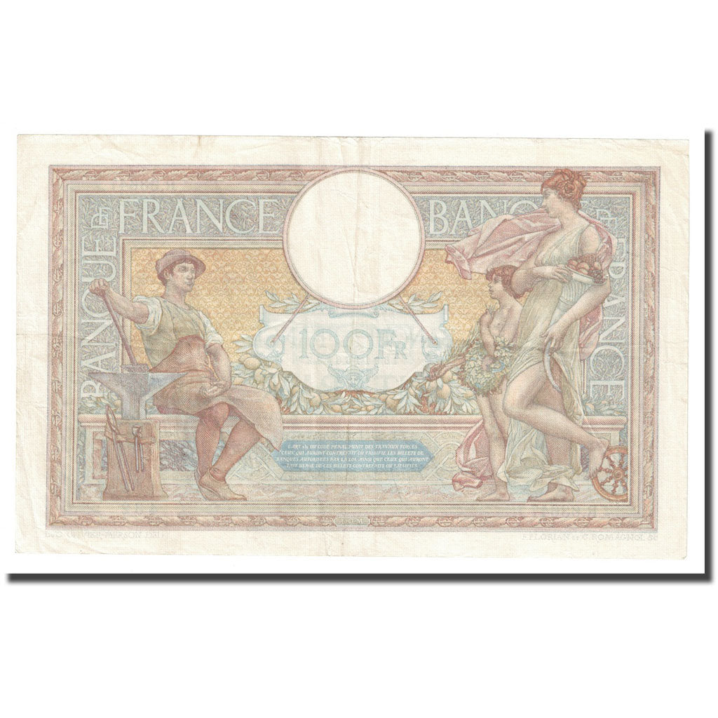 Francia, 100 Francs, Luc Olivier Merson, 1939, 1939-01-26, SPL-, Fayette:25.40