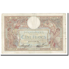 France, 100 Francs, Luc Olivier Merson, 1937, 1937-10-21, TB, Fayette:25.03