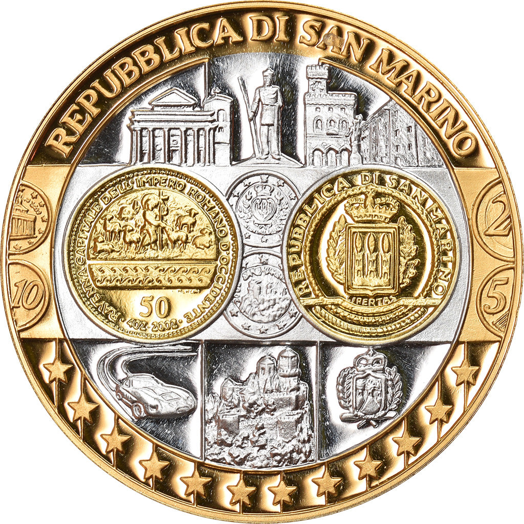 San Marino, Médaille, L'Europe, San Marin, Politics, Society, War, FDC, Argent