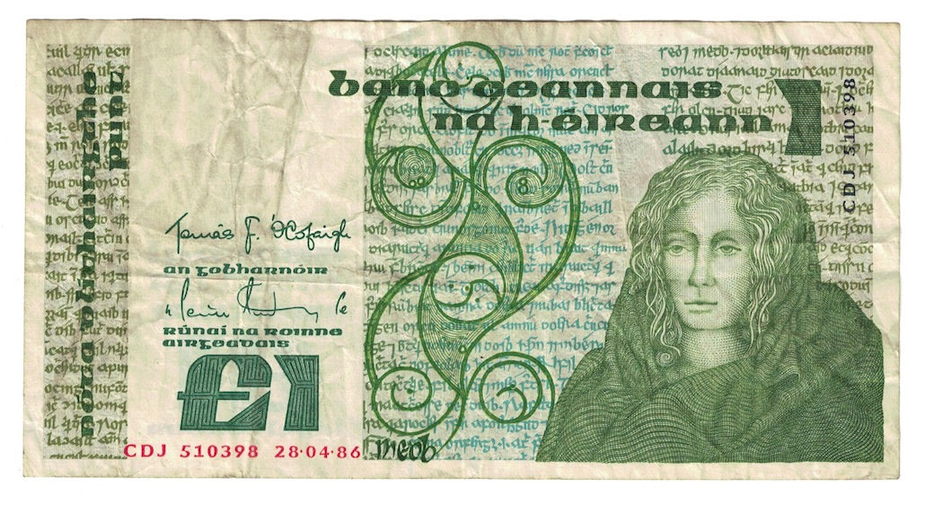Banconote, Irlanda - Repubblica, 1 Pound, 1986, 1986-04-28, KM:70c, BB