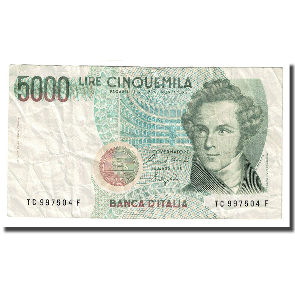 Banconote, Italia, 5000 Lire, 1985, KM:111b, BB+
