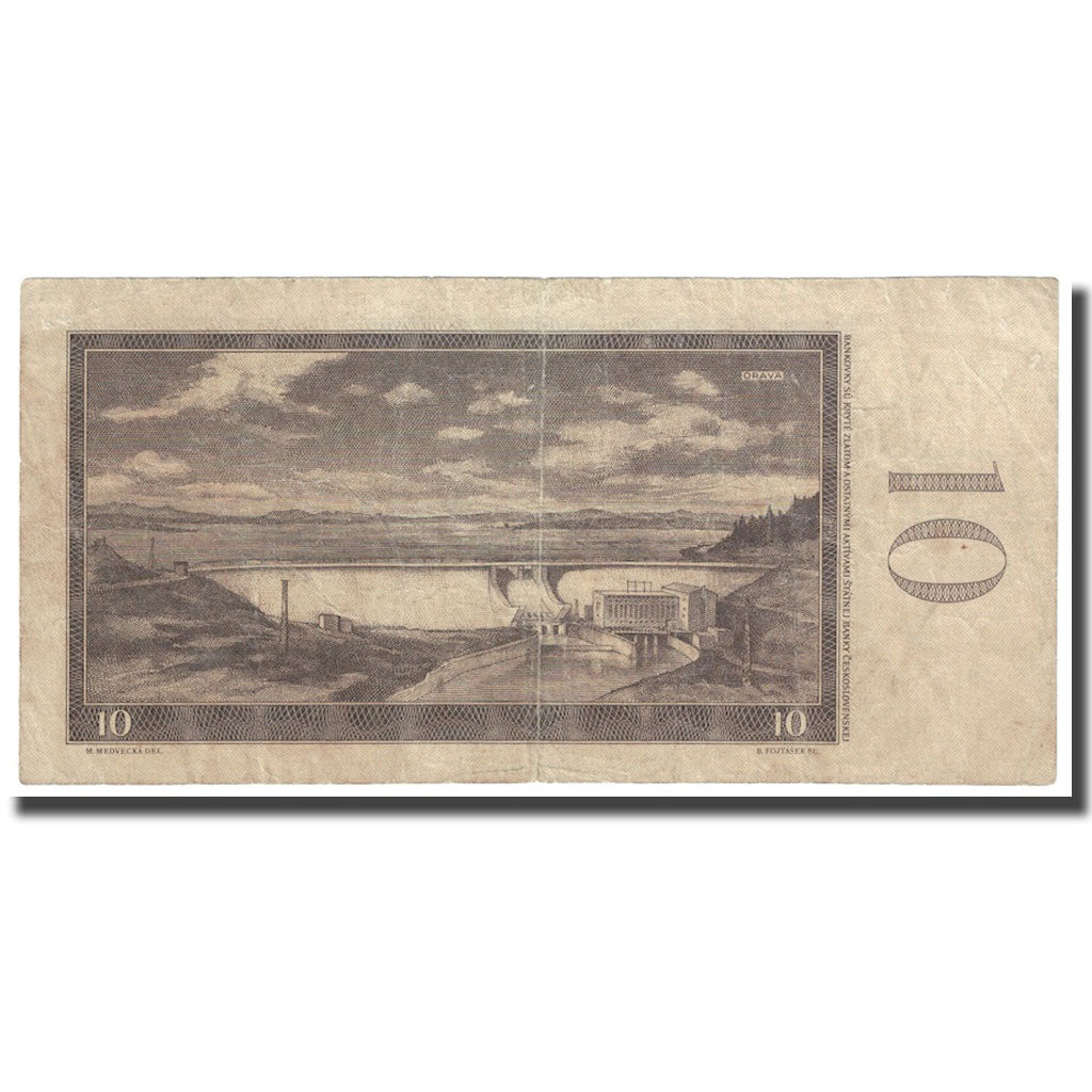 Banknote, Czechoslovakia, 10 Korun, 1960, KM:88b, VF(30-35)