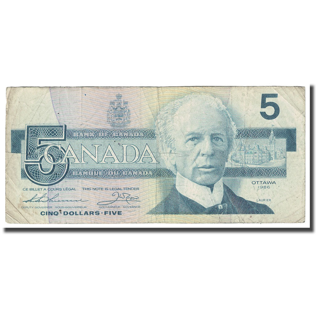 Banknote, Canada, 5 Dollars, 1986, KM:95b, VF(20-25)