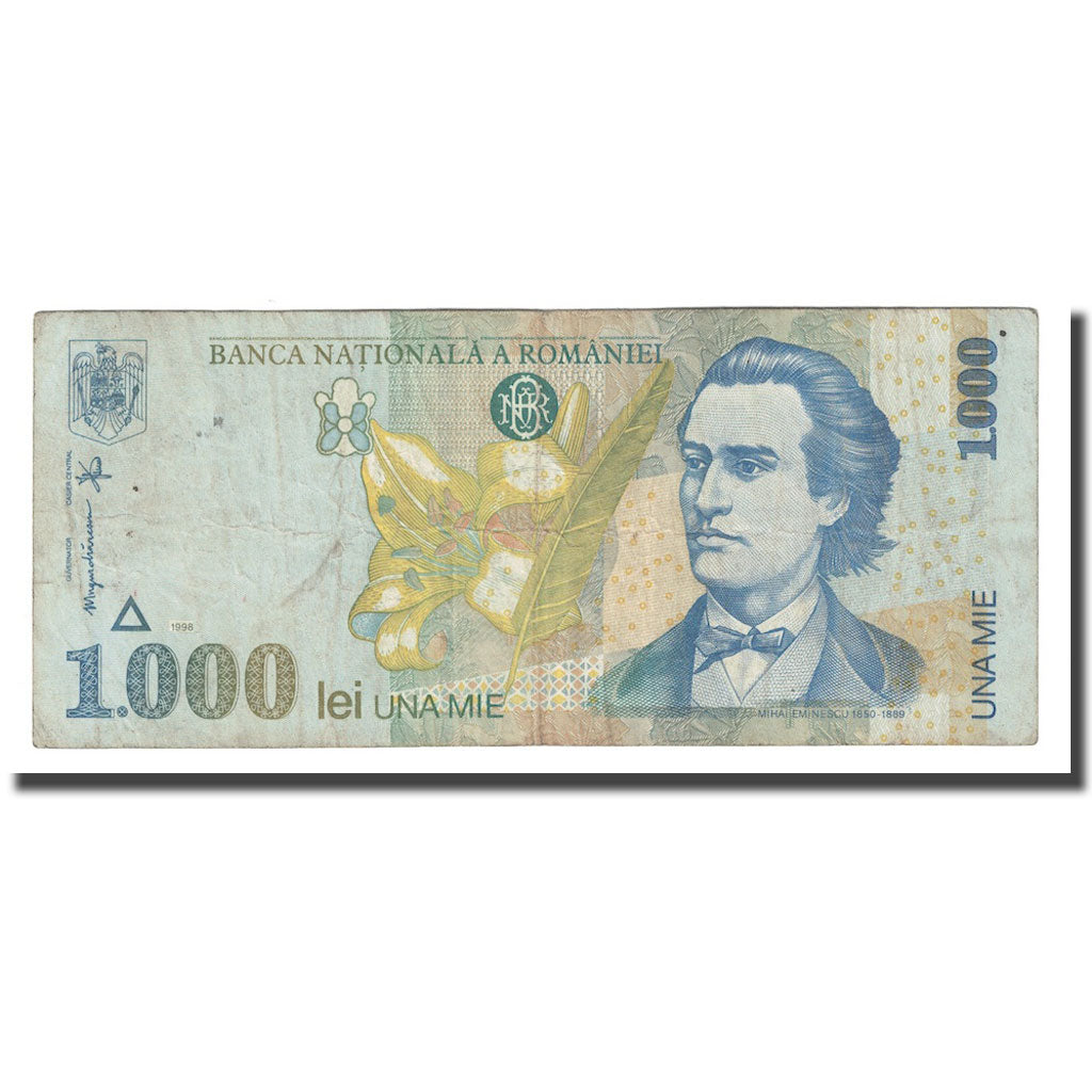 Geldschein, Rumänien, 1000 Lei, 1998, KM:106, S+