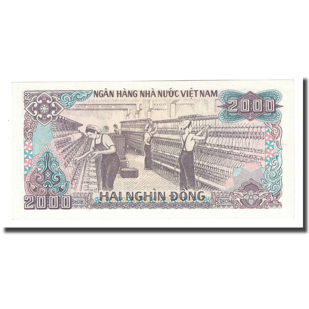 Banknote, Vietnam, 2000 D<ox>ng, 1988 (1989), KM:107a, UNC(65-70)