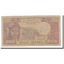 Billet, Djibouti, 1000 Francs, 1991, KM:37c, B+