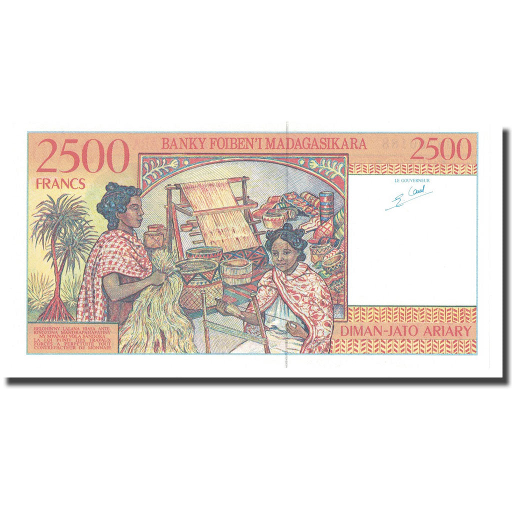 Banknote, Madagascar, 2500 Francs = 500 Ariary, Undated (1998), KM:81