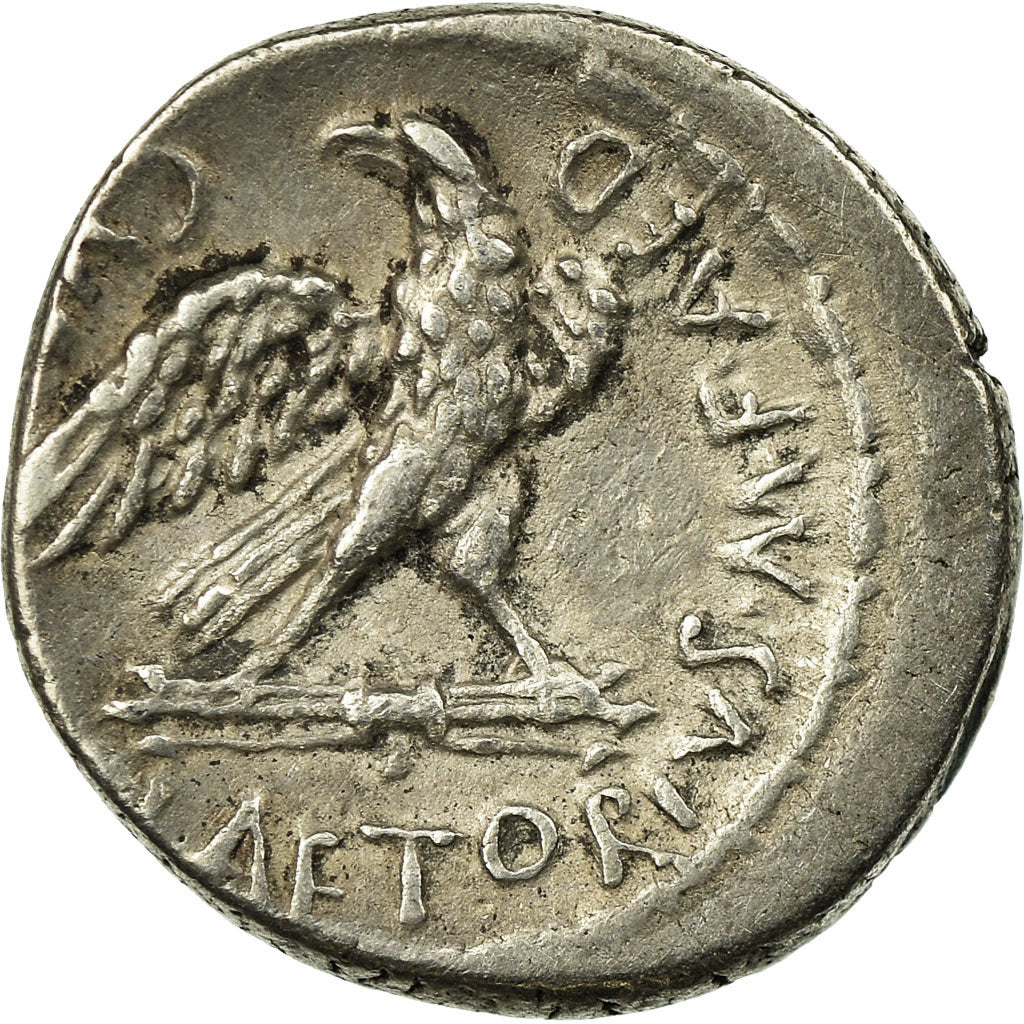 Moneta, Plaetoria, Denarius, Rome, AU(55-58), Srebro, Babelon:4