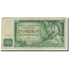 Banknote, Czechoslovakia, 100 Korun, 1961, KM:91b, VF(30-35)