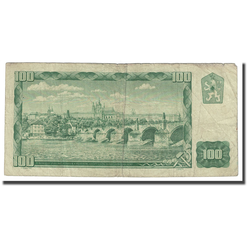 Banknote, Czechoslovakia, 100 Korun, 1961, KM:91b, VF(30-35)
