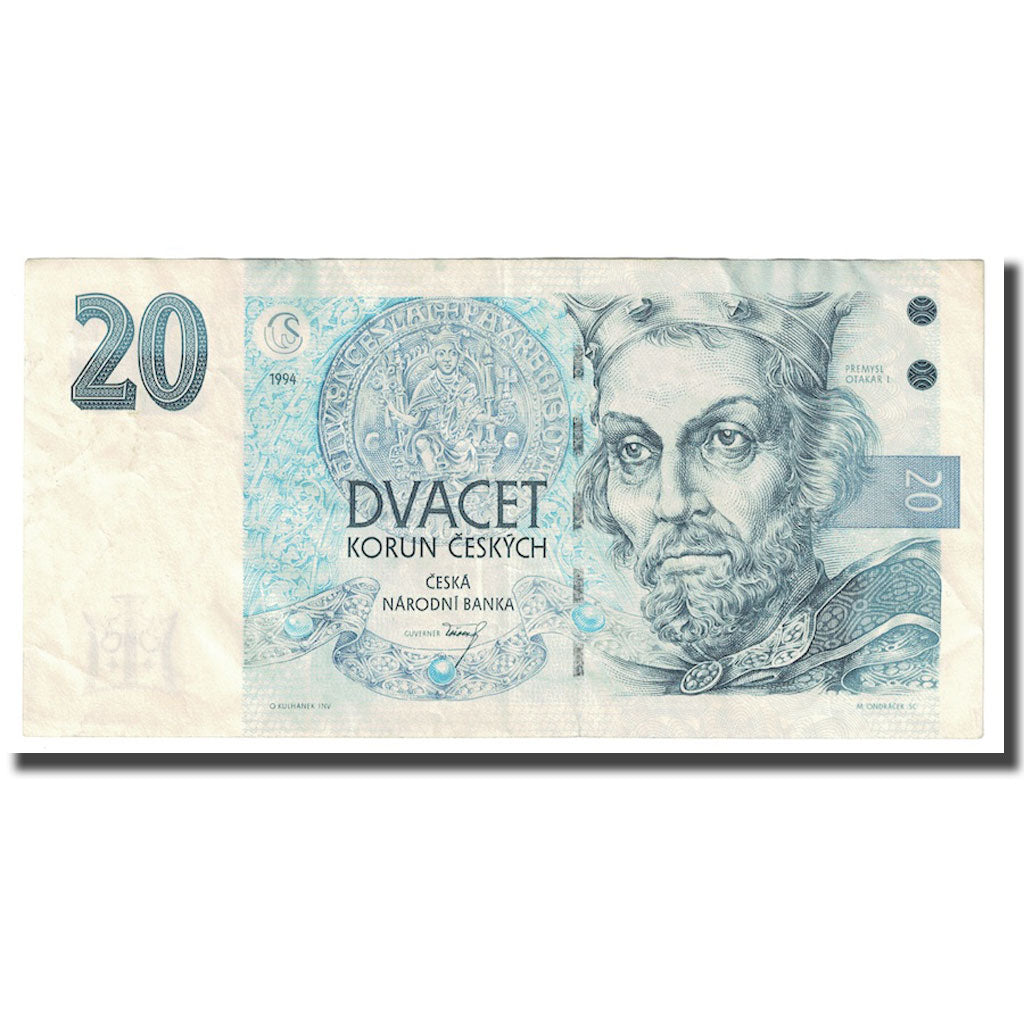 Banknote, Czech Republic, 20 Korun, 1994, KM:10a, EF(40-45)