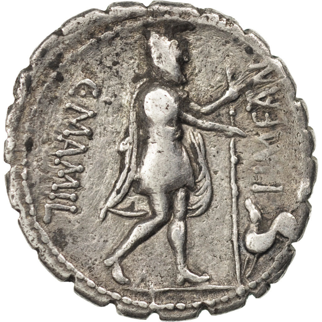 Coin, Mamilia, Denarius, Rome, AU(50-53), Silver, Babelon:6