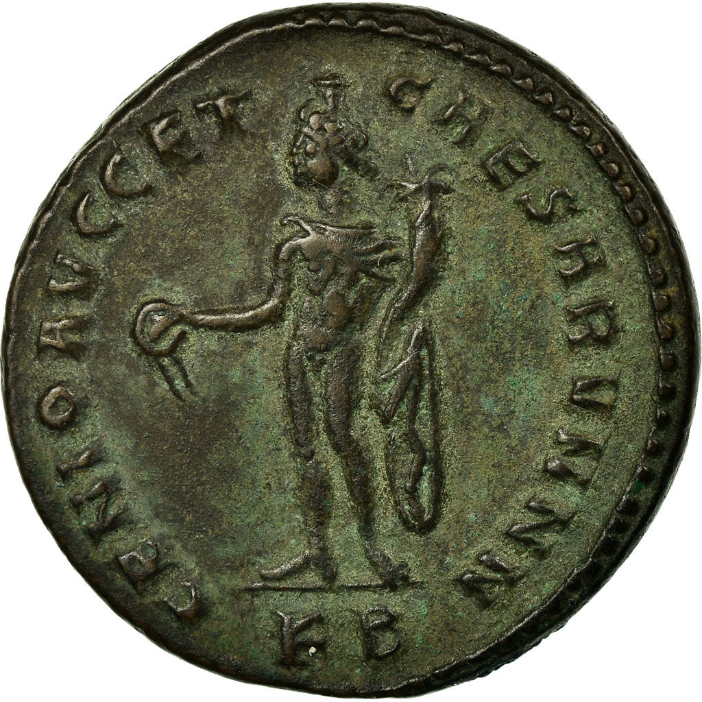 Coin, Constantius I, Follis, Kyzikos, AU(55-58), Copper, Cohen:58