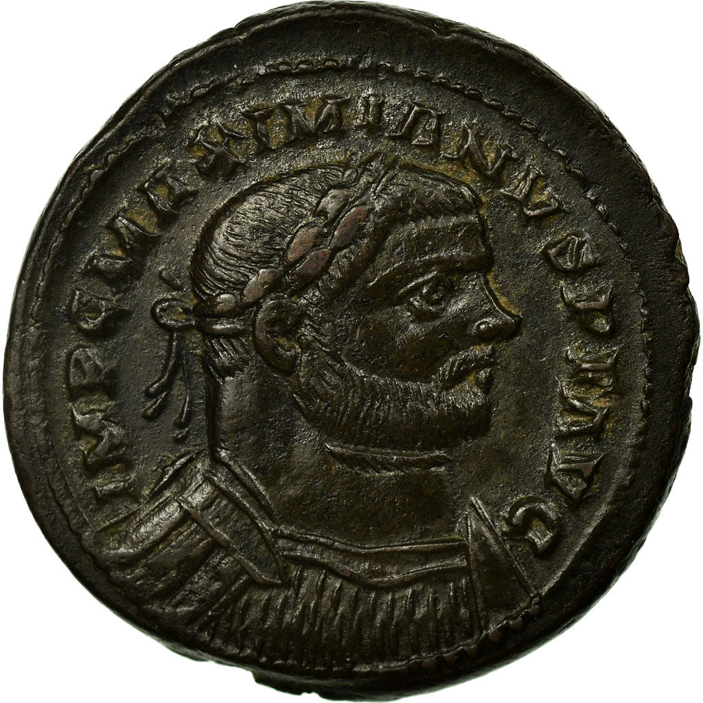 Coin, Maximianus, Follis, London, AU(55-58), Copper