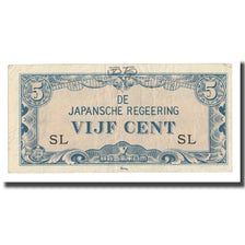 Billet, Netherlands Indies, 5 Cents, Undated (1942), KM:120b, SUP