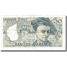 France, 50 Francs, Quentin de La Tour, 1987, TB+, Fayette:67.13, KM:152c