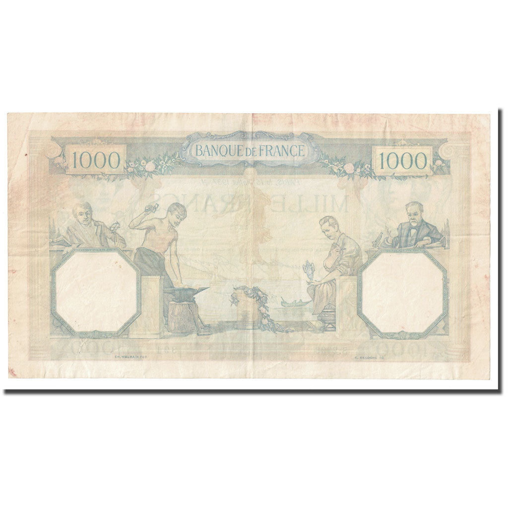 Francja, 1000 Francs, Cérès et Mercure, 1937, 1937-07-15, AU(50-53)
