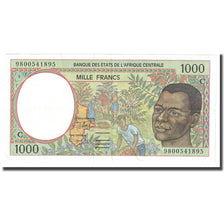 Billet, États de l'Afrique centrale, 1000 Francs, 1993-2000, KM:402Lb, SPL+