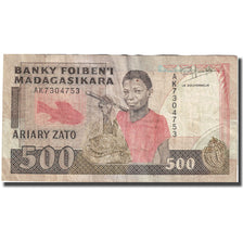 Banknote, Madagascar, 500 Francs = 100 Ariary, Undated (1988-93), KM:71b