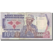 Banknote, Madagascar, 1000 Francs = 200 Ariary, Undated (1988-93), KM:72a