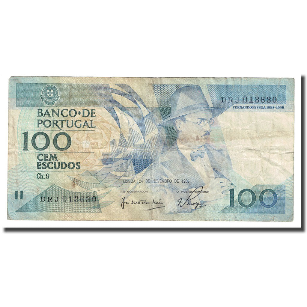 Banknote, Portugal, 100 Escudos, 1987, 1987-02-12, KM:179d, VF(30-35)