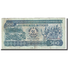Banknote, Mozambique, 500 Meticais, 1986, 1986-06-16, KM:131b, VF(30-35)