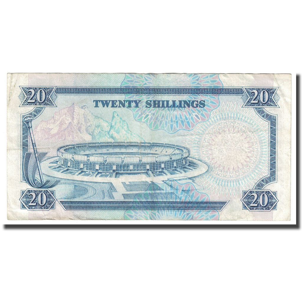 Banconote, Kenya, 20 Shillings, 1992, 1992-01-02, KM:25e, BB+