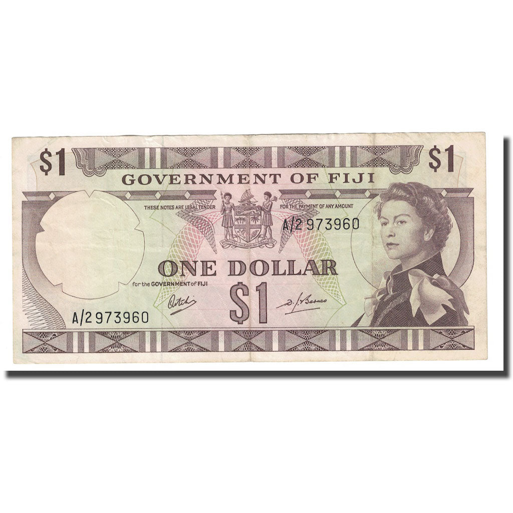 Geldschein, Fiji, 1 Dollar, undated (1969), KM:59a, SS