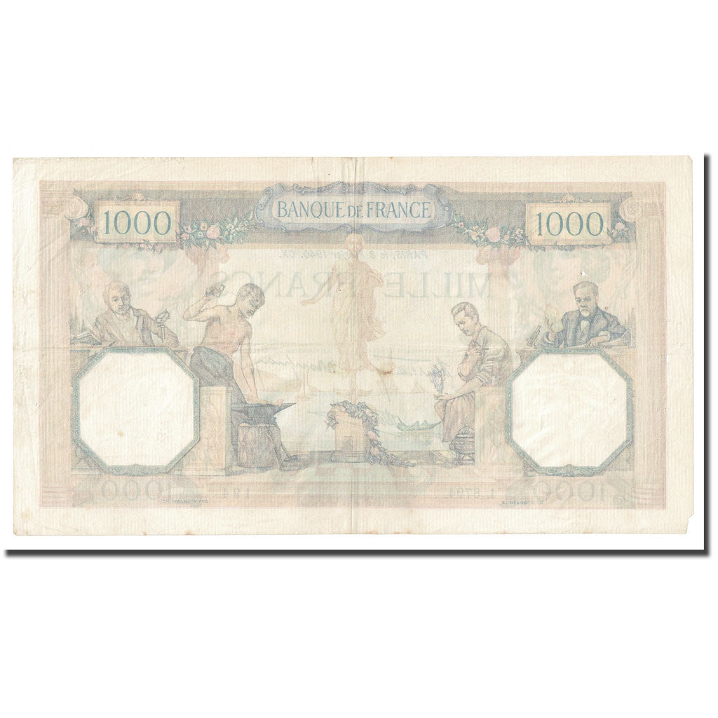 Frankreich, 1000 Francs, Cérès et Mercure, 1940, 1940-02-08, SS