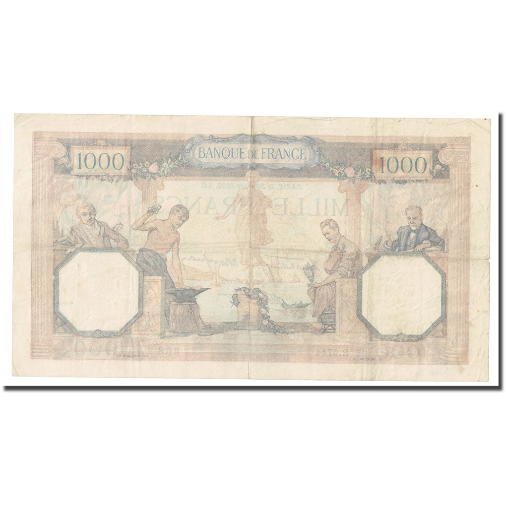 France, 1000 Francs, Cérès et Mercure, 1939, 1939-03-30, TTB, Fayette:38.35
