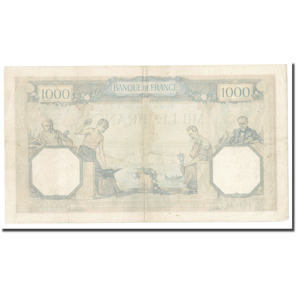 France, 1000 Francs, Cérès et Mercure, 1933, 1933-03-30, AU(50-53)