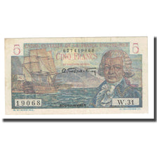 Nota, África Equatorial Francesa, 5 Francs, 1947, Bougainville, AU(50-53)