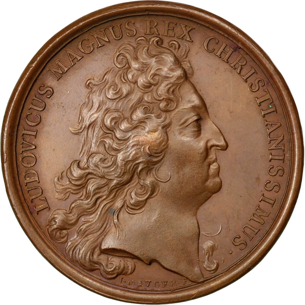 FRANCE, Politics, Society, War, Louis XIV, Medal, AU(55-58), Copper, 41, Divo...