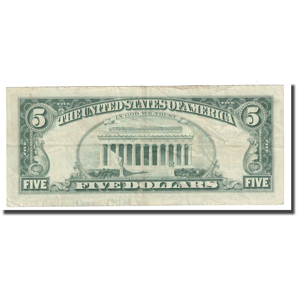 Billete, Five Dollars, 1969, Estados Unidos, KM:1913, MBC