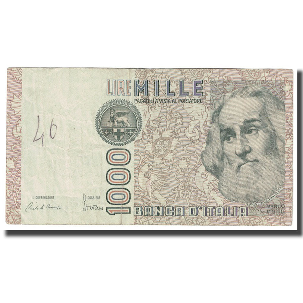 Nota, Itália, 1000 Lire, 1982, 1982-01-06, KM:109b, VF(30-35)